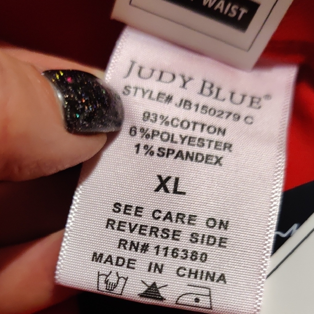 Red Woman's Shorts By Judy Blue - Picture 5 of 5